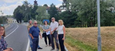 Občina - ogled vodovodnih nasipov